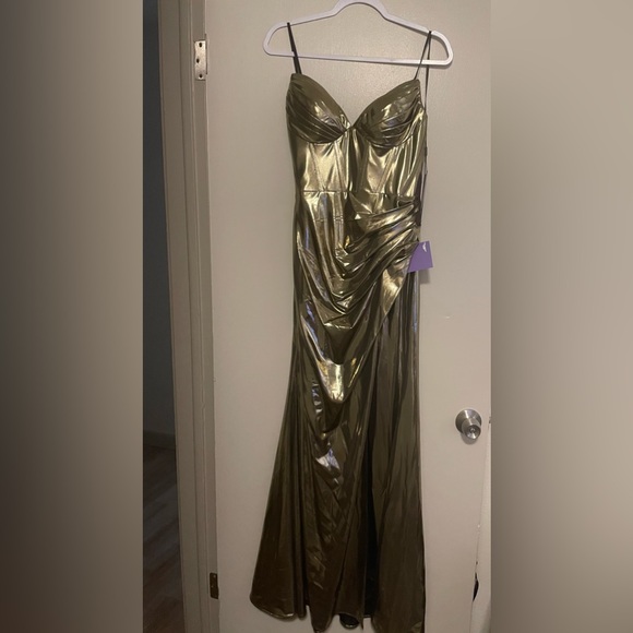 Corset Bodice Strapless Prom Gown NWT - Picture 3 of 12